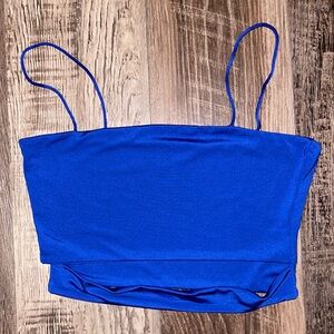 Blue tank top. Size small.